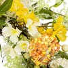 Northlight Lavender, Statice and Allium Floral Spring Wreath - 26" - Yellow - 4 of 4