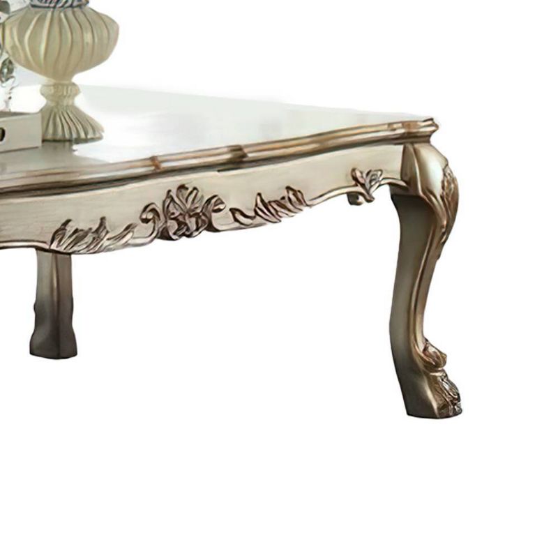 54&#34; Dresden Coffee Table Gold Patina/Bone - Acme Furniture, 5 of 9