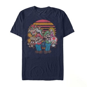 Men's Nintendo Super Mario Retro Friends T-Shirt - 1 of 4