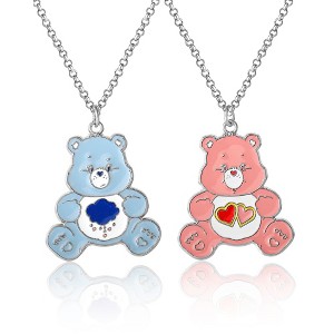 Care Bears Grumpy Bear & Love A Lot Bear BFF Necklace Set - 1 of 4