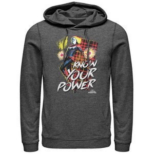 Men's Marvel Captain Marvel Know Your Power Pull Over Hoodie - 1 of 3