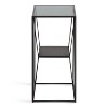 Kate and Laurel Knight Square Metal Tea Table, 12x12x24, Black - 3 of 4