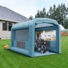 Inflatable Paint Booth, 26x15x11 ft Inflatable Spray Booth Tent Portable Spray Shelter for Car Motorcycle Garage Furniture Parts DIY Painting - 2 of 4