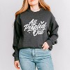 Simply Sage Market Women's Graphic Sweatshirt All Peopled Out Cursive - 2 of 4