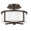 Livex Lighting Wesley 2 - Light Semi-Flush Mount in  Bronze - 2 of 4