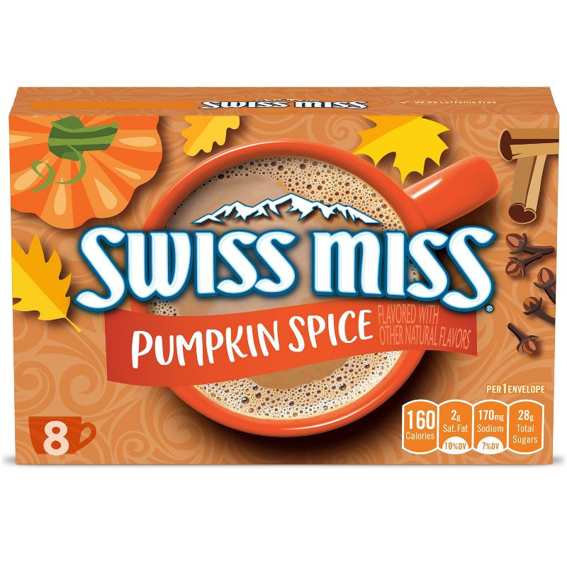 Swiss Miss Pumpkin Spice Hot Cocoa Mix - 1.38oz, 1 of 7