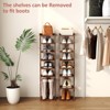 Tree City - Slim 7-Tier 45'' Vertical Wooden Shoe Rack for Entryway, Closet & Small Spaces ¨C Holds 7¨C10 Pairs - 2 of 4