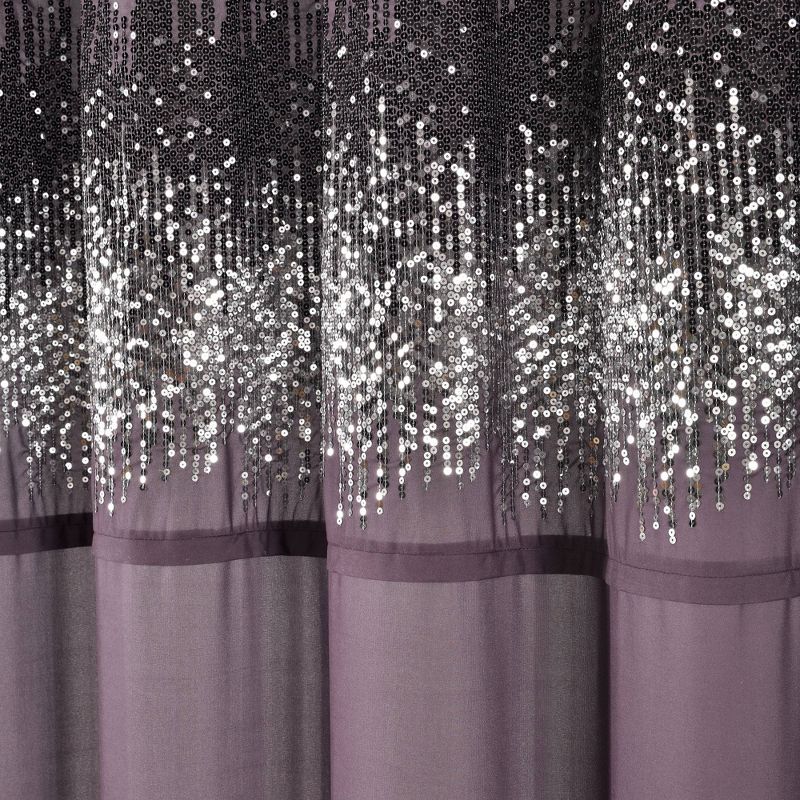 Single Shimmer Sequins Shower Curtain - Lush Décor, 4 of 11