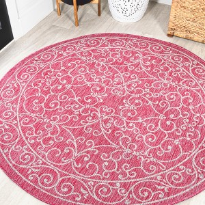 JONATHAN Y Charleston Vintage Filigree Textured Weave Indoor/Outdoor Area Rug - 1 of 4