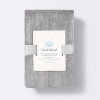 Velvet Polyester Spandex Changing Pad Cover - Dark Gray - Cloud Island™ - 3 of 3