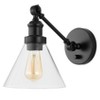 8" LED Cowie Iron/Glass Adjustable Wall Sconce Oil Rubbed Bronze - JONATHAN Y: Dimmable, UL Listed, Eco-Friendly - 3 of 4