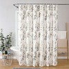 Kate Aurora Angelique Watercolor Floral Fabric Shower Curtain - Standard Size - 2 of 4