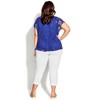 Avenue Women's Plus Size Elora Burnout Top - image 4 of 4