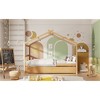 Twin Size Wooden House Bed with Twin Size Trundle - 4 of 4