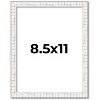 PosterPalooza | Photo Size Textured White Picture Frame - UV Acrylic, Foam Board Backing, Hanging Hardware - 2 of 4
