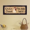 "Kitchen Closed" by Gail Eads, Ready to Hang Framed Print, Black Frame - 3 of 4