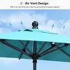 PURPLE LEAF Patio Umbrella Outdoor Table Umbrella Aluminum Frame Market Umbrella Sun Umbrella with 8 Sturdy Ribs - 2 of 4