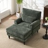 Settee Chair Lounge Modern Upholstered Armrest Recliner for Living Room Bedroom Office – 3irtyhousy - 2 of 4