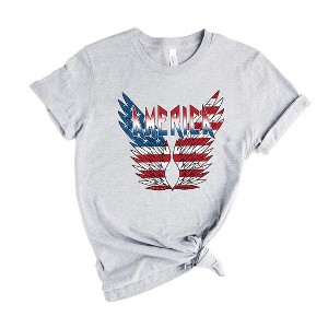 Simply Sage Market Women's America Wings Short Sleeve Graphic Tee - 1 of 2