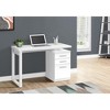 Monarch Specialties Computer Desk Home Office Laptop Left Right Set-Up Storage Drawers 48InchL Work Laminate White Contemporary Modern - 3 of 4