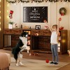 Dog Crate Furniture 47”, Large Dog Crate with 2 Drawers and 4 Shelves - 3 of 4