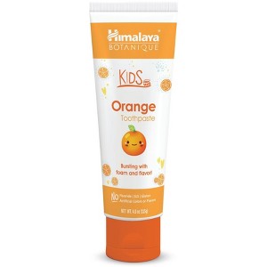 Himalaya Botanique Kids Toothpaste, Orange Flavor 4 oz, 1 Pack - 1 of 4