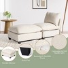 WestinTrends Augusta 68.5" Chenille Upholstered Indoor Chaise Lounge Chair - 3 of 4