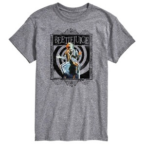 Men's - Beetlejuice - Spiral with Grave Tombstone Short Sleeve Graphic T-Shirt - 1 of 4