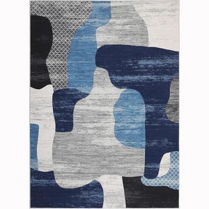 Washable Area Rug - Non-Slip Stain Resistant Ultra Soft Carpet Large Modern Throw Rug for Living Room Bedroom Dining Room Office Decor - 1 of 4