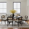 Hartmut Modern Ratten Dining Chair Set of 2 with Solid Wood Legs |ARTFUL LIVING DESIGN - 3 of 4