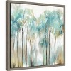 Amanti Art Grace Land Teal Trees by Allison Pearce Canvas Wall Art Print Framed 16 x 16-in. - 3 of 4