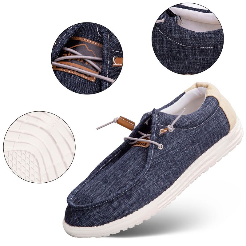 Alpine Swiss Flynn Mens Boat Shoes Casual Slip On Moccasin Loafers Sailing Deck Shoe So Light It Floats On Water, 3 of 9