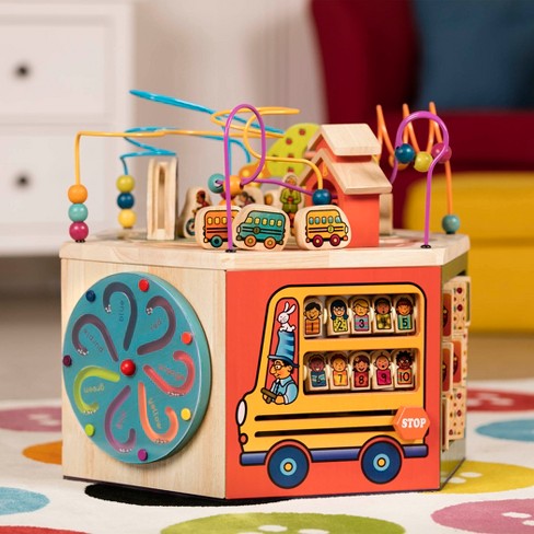 Youniversity Wooden Activity Cube Toys