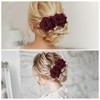 Unique Bargains Women's Portable Simulated Flowers Hair Clip Comb 1 Pc - 4 of 4