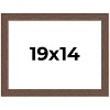 PosterPalooza | 19x14 Wide Barnwood Picture Frame, UV Acrylic, 6 Finishes - Grey, Brown, White, and Black - 2 of 4