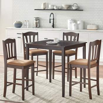 5Pc Contemporary Tribeca Counter Height Dining Set - Buylateral