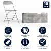 Alamont 10pk Plastic Folding Chairs - 3 of 4