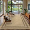 Lahome Diamond Double Frame Diagonal Faux Jute Rectangular Indoor Outdoor Area Rug - 3 of 4