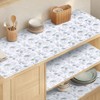 VEVOR Drawer and Shelf Liner for Kitchen Cabinet, Non-Adhesive Non-Slip Thick Refrigerator Liners, PVC Fridge Lining, Floral, 23 FT,Green & White - 2 of 4