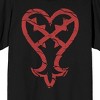 Kingdom Hearts Cracked Heart With Thorns Men's Black Short Sleeve Crew Neck Tee - 2 of 3