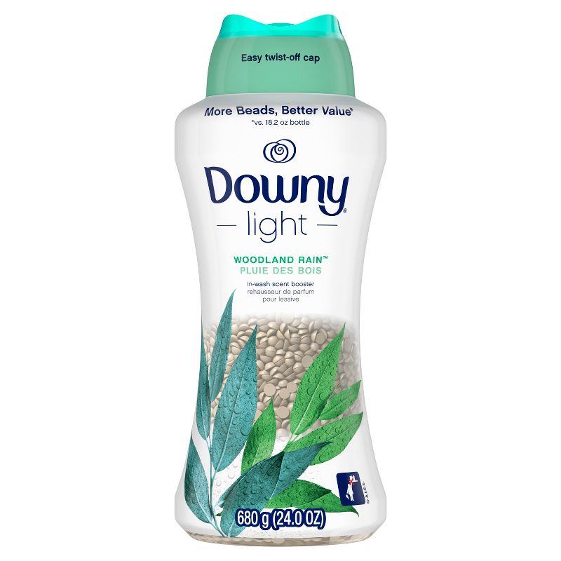Downy Light Woodland Rain Scent Laundry Scent Booster Beads with No Heavy Perfumes - 24oz, 3 of 13