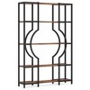 Resenkos Bookshelf, Bookcase Standing Shelf Unts,5-Tier Bookshelf, Industrial Bookcase Shelving Unit for Home Office,Walnut & Black Brown - 3 of 3