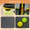 YOOCOZZ 4.6' (55 Inch) Trampoline for Kids - With Safety Enclosure & Ball Pit, Indoor/Outdoor Use, Built for Kids 3-10 Years - Yellow - 4 of 4