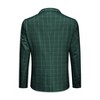 Cloudstyle Mens 3-Piece Plaid Suit Set Modern Fit Jacket Tux Blazer Vest Pants - 3 of 4