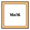 PosterPalooza | Square Traditional Gold Picture Frame - UV Acrylic, Foam Board Backing, Hanging Hardware - 2 of 4