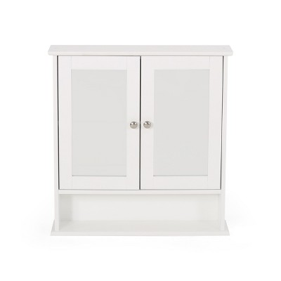 NicBex Bathroom Wall Mount Storage Cabinet Modern Medicine Cabinet with Double Doors