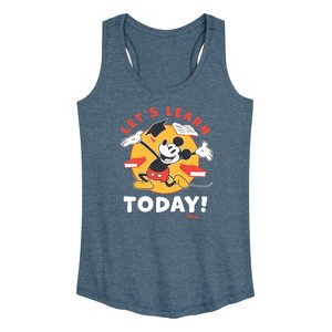 Women's - Disney - Lets Learn Today Graphic Racerback Tank - 1 of 4