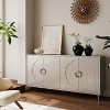 ORRD Modern 4-Door Lacquered Sideboard in Champagne Silver - Living Room, Dining Room & Office Storage Cabinet - 4 of 4