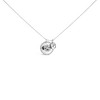 Haus of Brilliance Silver 1/4 Cttw Black Diamond Pitbull Dog Medallion and Charm Pendant - 2 of 4