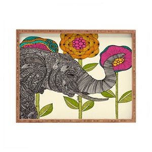 Valentina Ramos Aaron Rectangle Tray - Gray - Deny Designs: Eco-Friendly Bamboo, Artist-Designed - 1 of 4